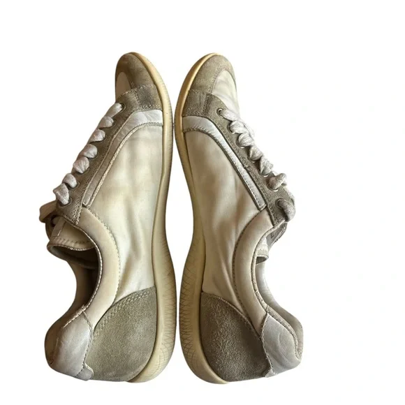 Prada Shoes Women’s Leather nylon Comfort Lace Up Low Sneakers Prada - Picture 3 of 13